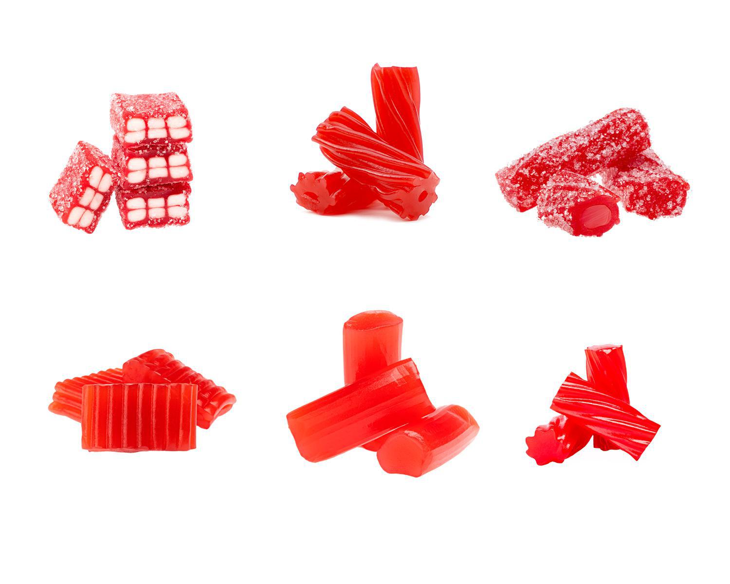 Red Licorice Variety Pack - 6 Flavors Sampler Gift Box