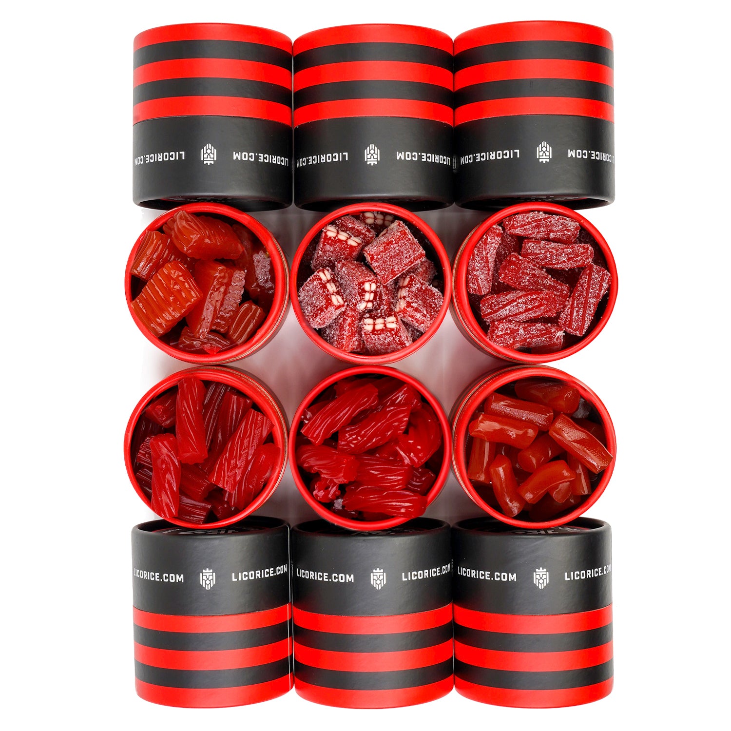 Red Licorice Variety Pack - 6 Flavors Sampler Gift Box