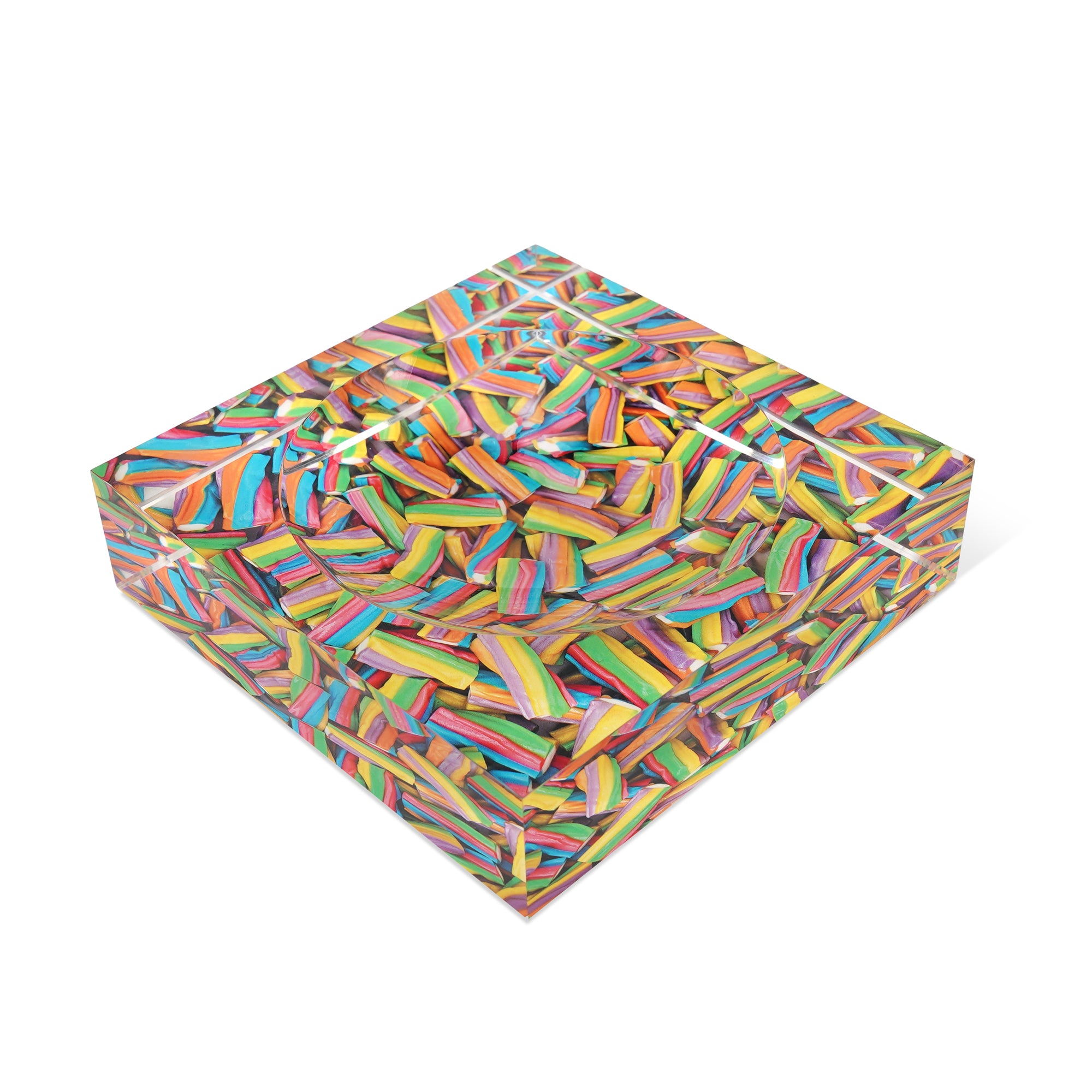 SweetArt™ Rainbow Candy Dish - Handcrafted Acrylic Tabletop Display