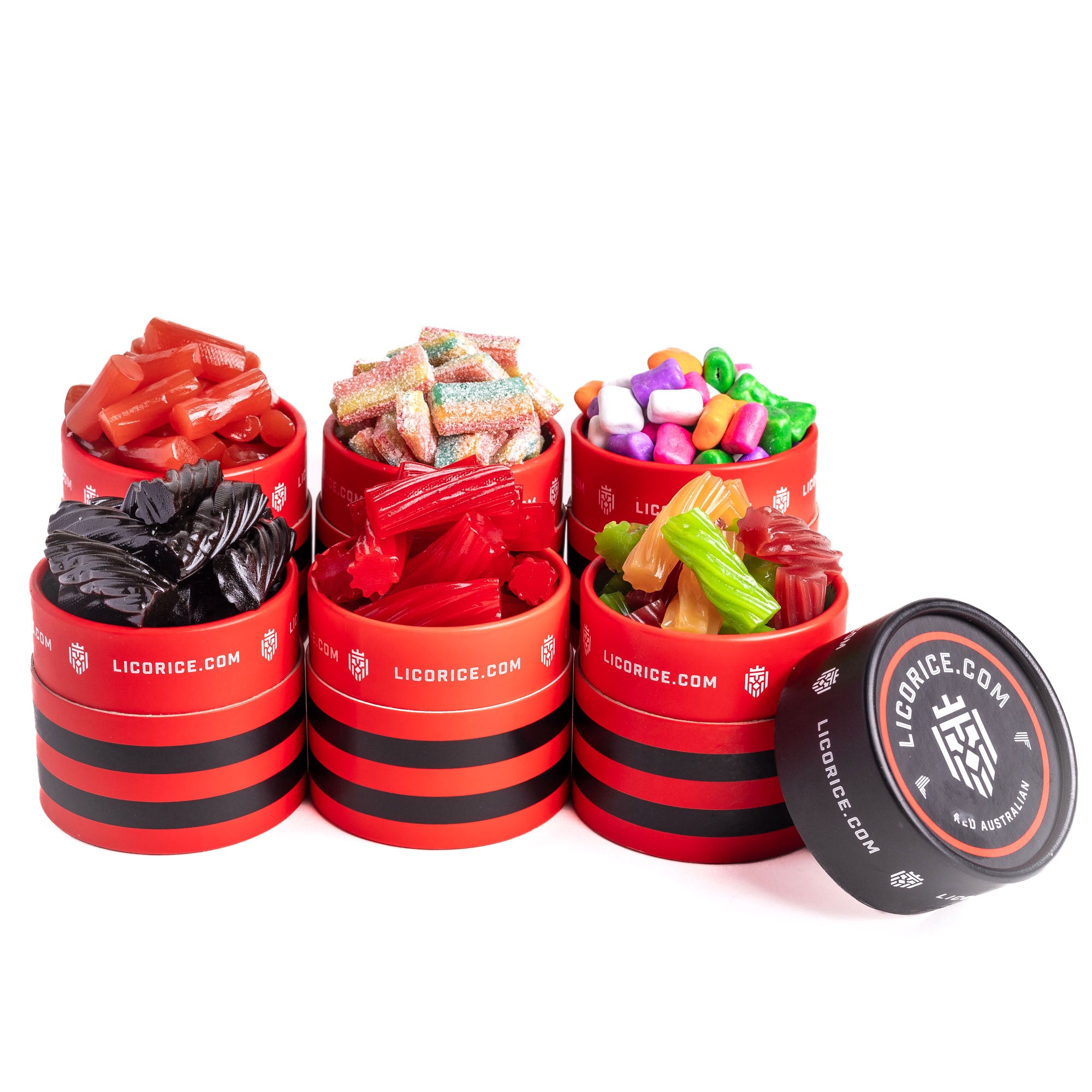 Licorice Sampler Pack - 6 Assorted Flavors (3 Lbs Total)