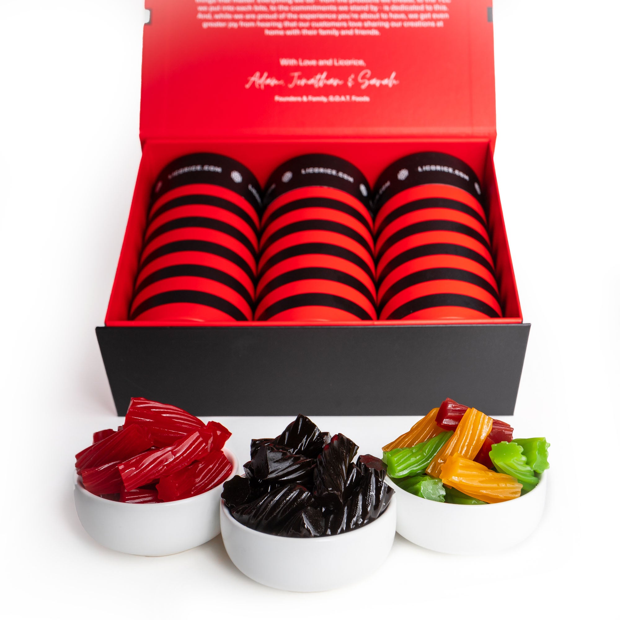 Australian Licorice Gift Box - Assorted Flavors (Red, Black, Mix)