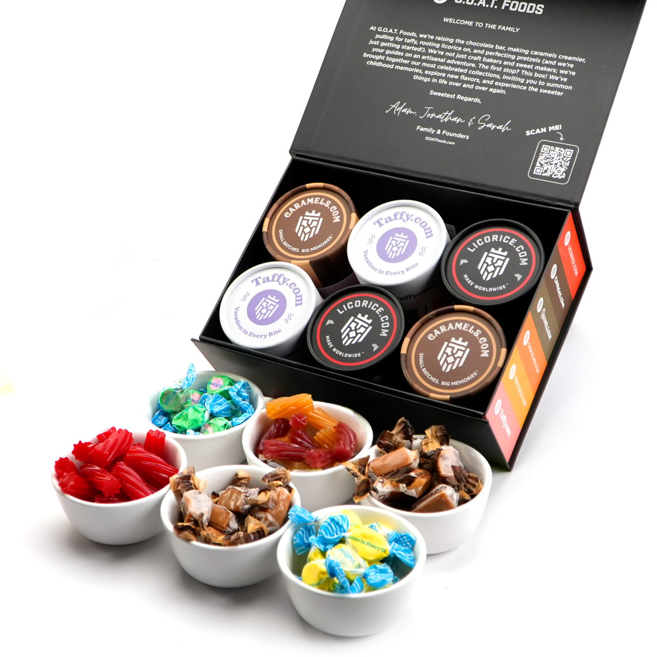 G.O.A.T. Foods Candy Sampler 6-Pack - Licorice & Taffy Mix