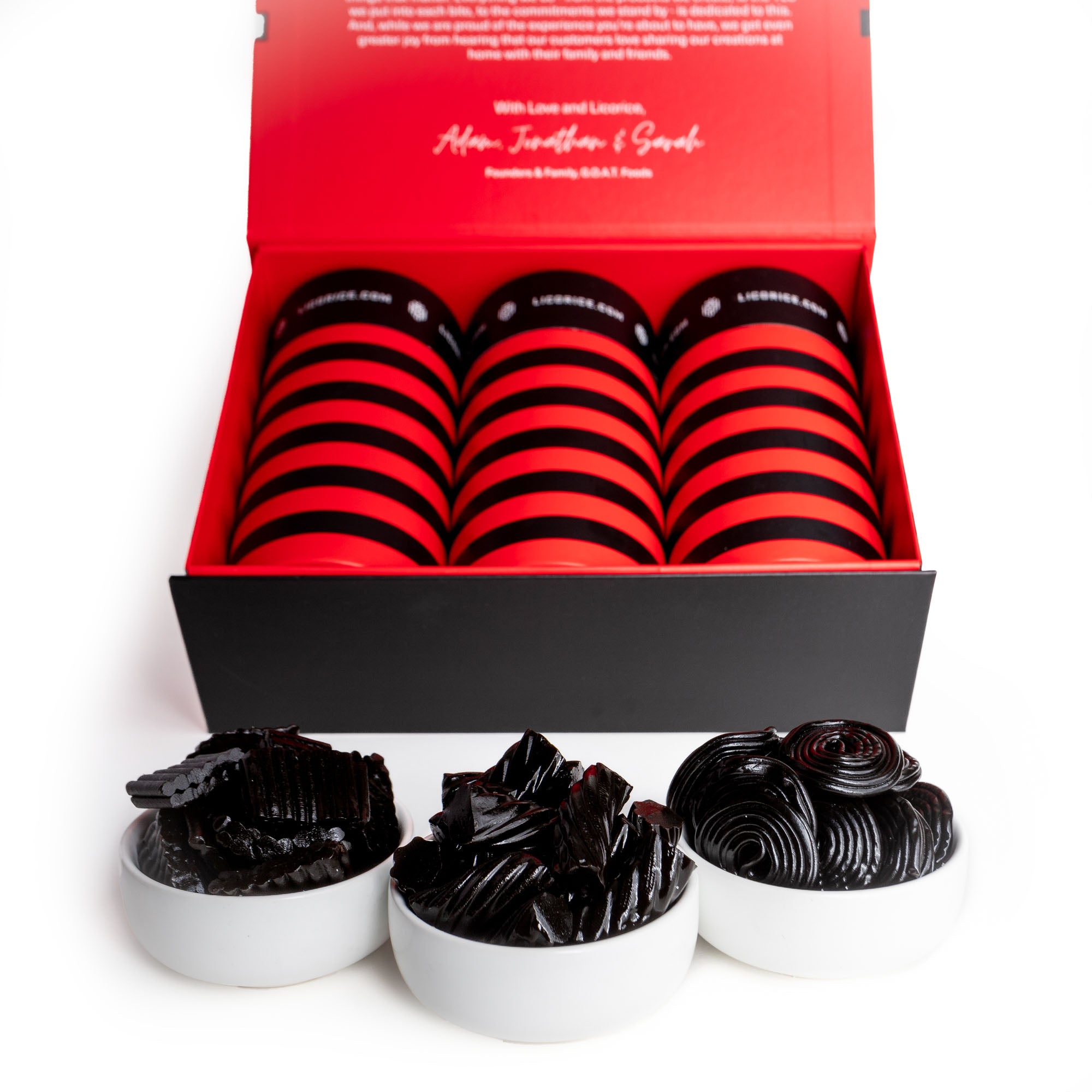 Black Licorice Gift Box - Australian, Root Pillow & Spirali