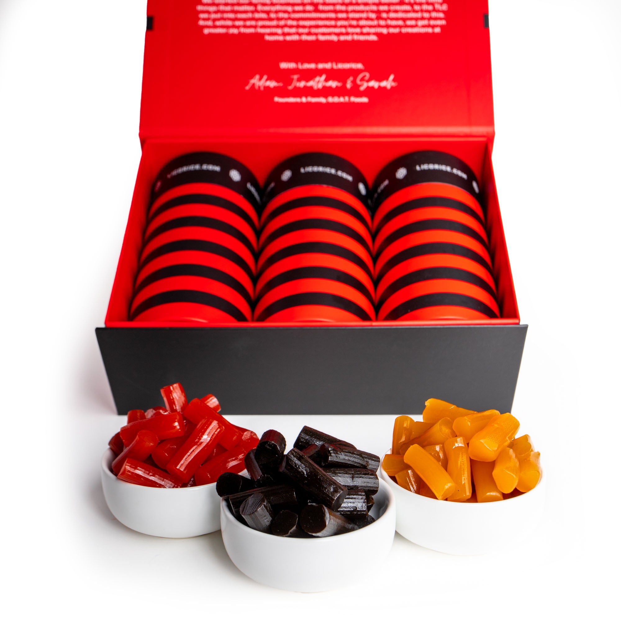 Finnish Licorice Gift Box - Black, Red & Mango Flavors