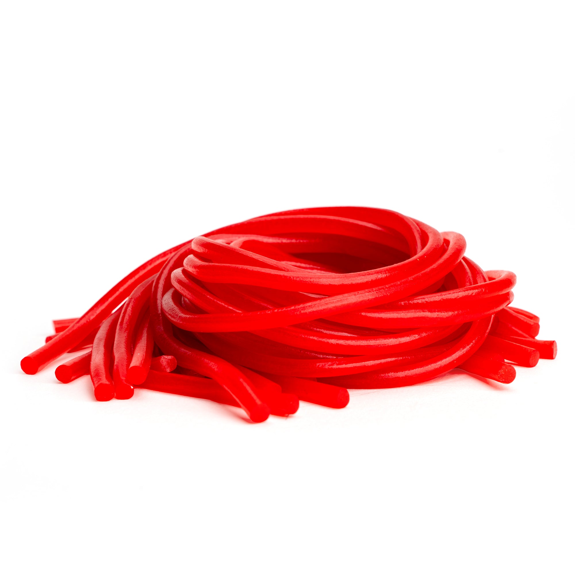 Dutch Strawberry Licorice Laces - 1 lb Tub for Baking & Snacking