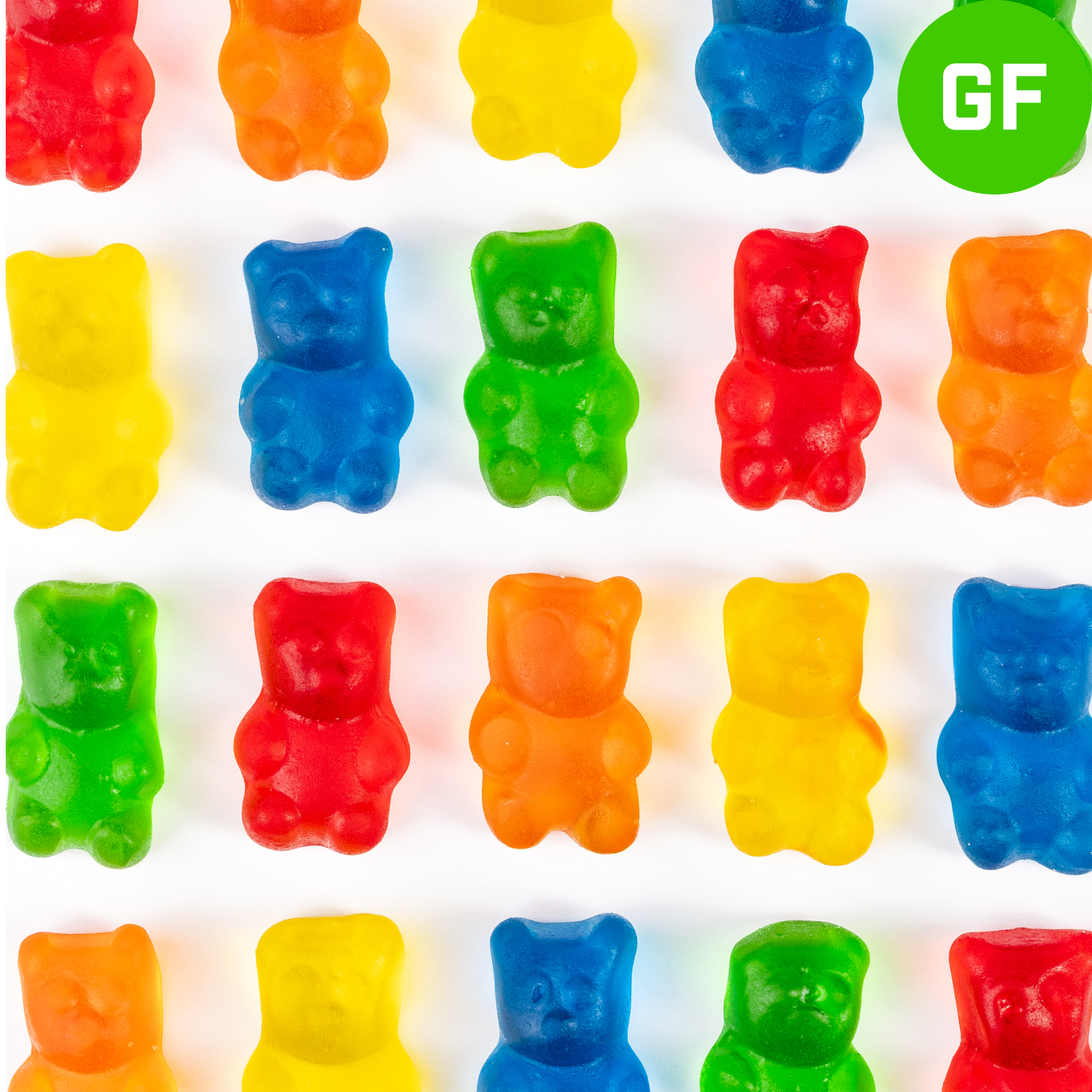 Fruity Gummy Bears - Gluten Free, Dairy Free, 0% Fat