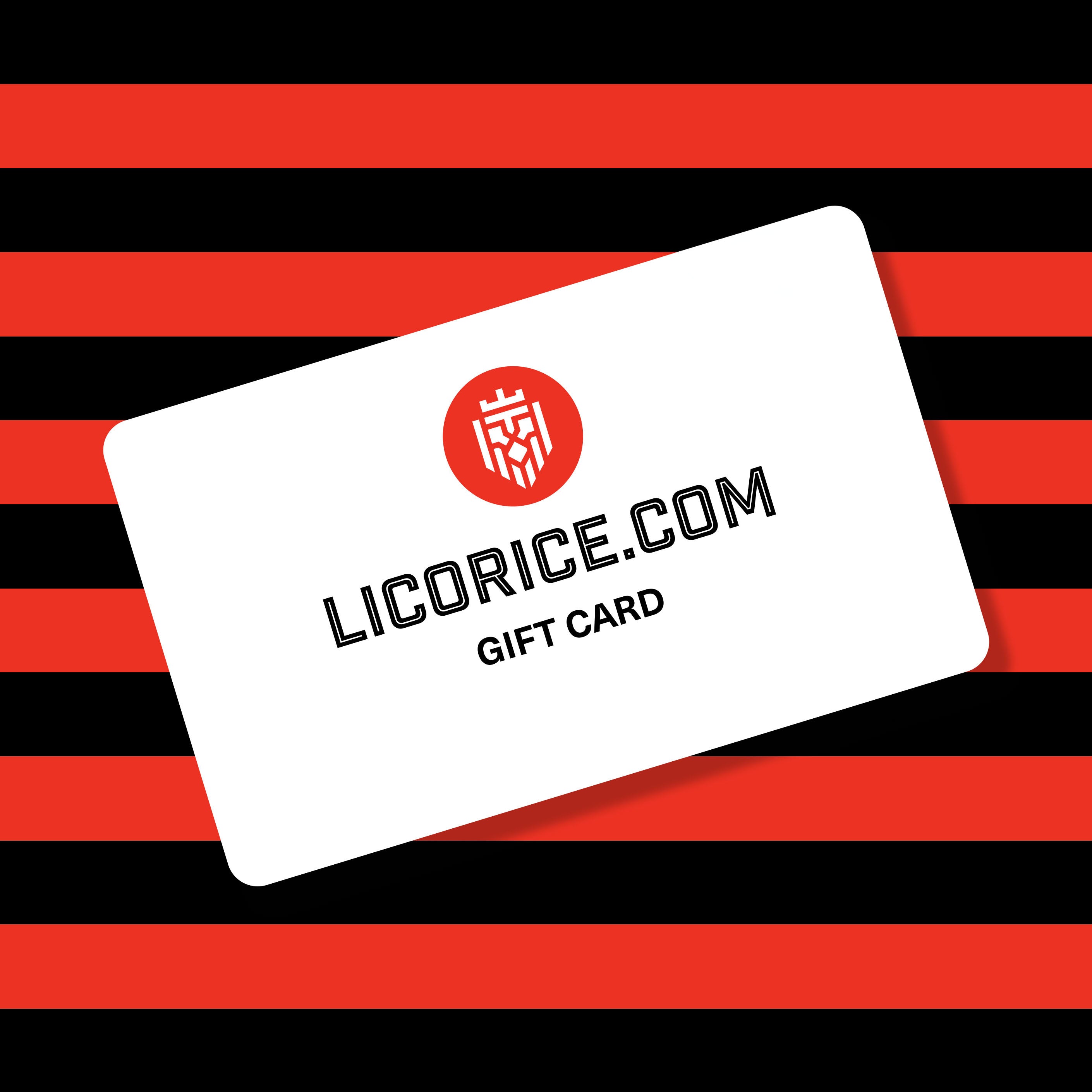 Licorice.com Digital Gift Card - Email Delivery
